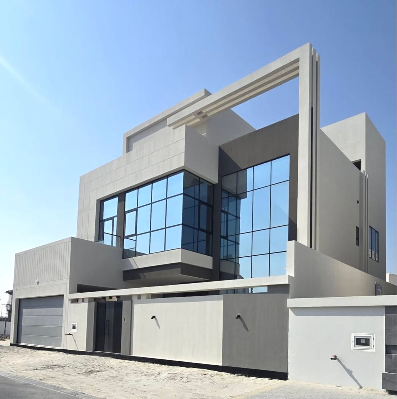Completed villa exterior